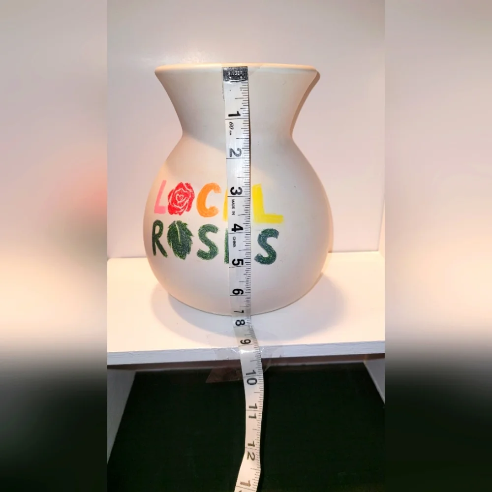 Handmade West Elm Stoneware Pottery Vase